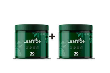 Two jars of LeafTide greens powder